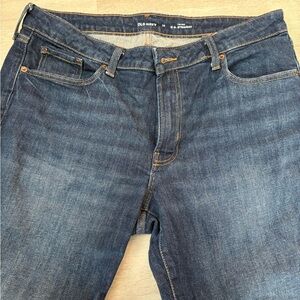 Old Navy Women's Dark Blue Straight Jeans